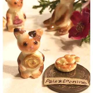 食いしん坊な仔猫パン：三毛(うずまきデニッシュ)(フィギュア)