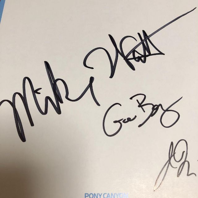 【オフィシャル・美品】J Mascis + The Fog　サイン付き エンタメ/ホビーのタレントグッズ(ミュージシャン)の商品写真