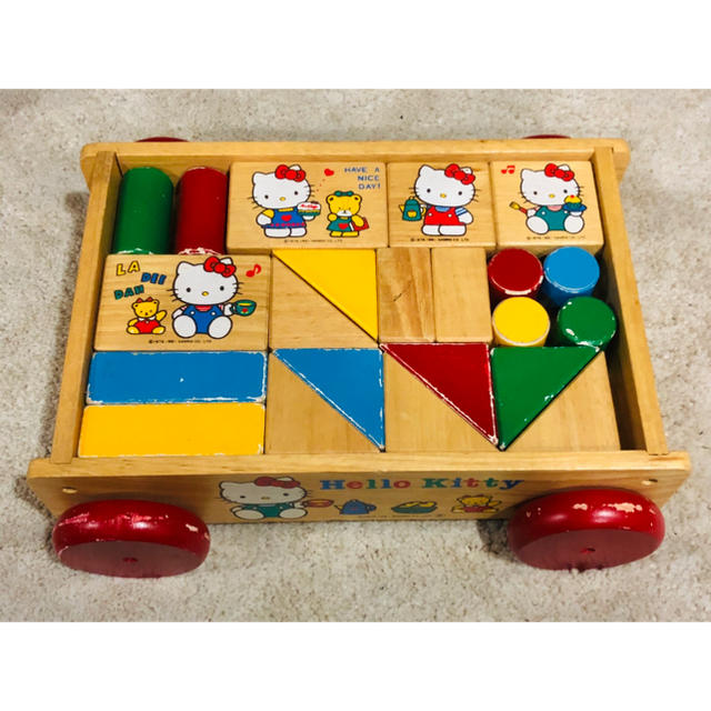 ハローキティ - ハローキティ 積木 車付きの通販 by mat shop|ハロー