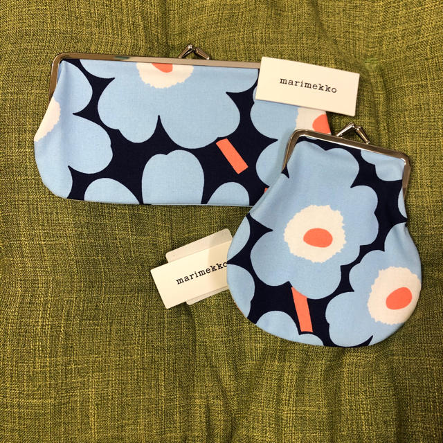 marimekko マリメッコ がま口ポーチ 2個セット