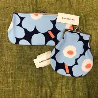 マリメッコ(marimekko)のmarimekko マリメッコ がま口ポーチ 2個セット(ポーチ)