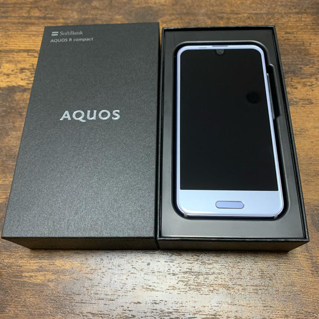 AQUOS - ほぼ未使用品 AQUOS R compact アメジストパープル 携帯電話 本体の通販 by カツカレー☆｜アクオスならラクマ