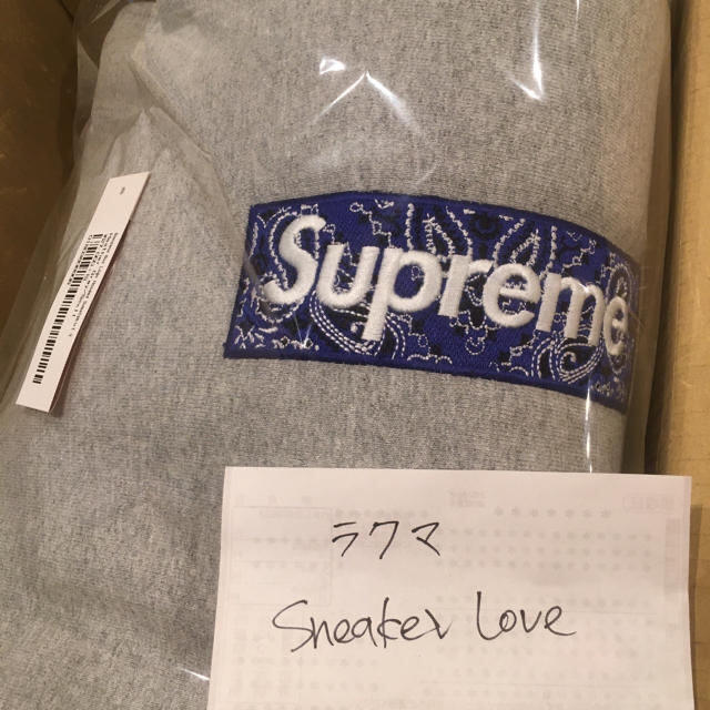 Supreme(シュプリーム)のSサイズ Bandana Box Logo Hooded Sweatshirt メンズのトップス(パーカー)の商品写真