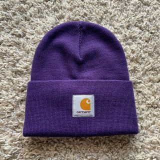 カーハート(carhartt)のcarhartt カーハート ニットキャップ ニット帽 紫 パープル(ニット帽/ビーニー)