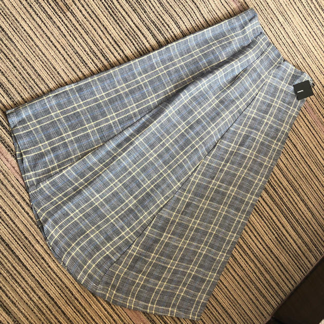 Kastane(カスタネ)の新品¥7020【Kastane】チェックアシメスカート ロングスカート レディースのスカート(ロングスカート)の商品写真