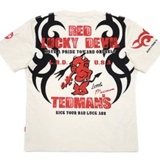 テッドマン(TEDMAN)のﾃｯﾄﾞﾏﾝ/Tｼｬﾂ/白/tdss-507/ｴﾌ商会/ｶﾐﾅﾘﾓｰﾀｰｽ(Tシャツ/カットソー(半袖/袖なし))