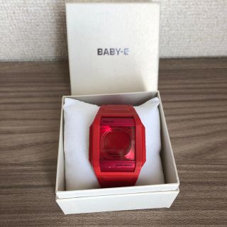 ベビージー(Baby-G)のCASIO カシオ Baby-G 赤　スクエア(腕時計)