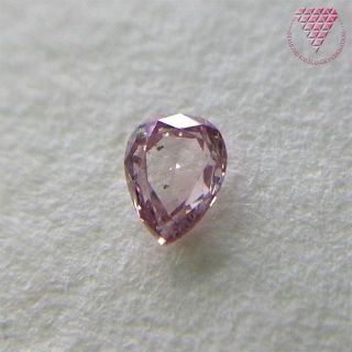 0.046 ct F.Pink SI2 天然 ピンク ダイヤ(リング(指輪))