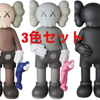 メディコムトイ(MEDICOM TOY)のBE@RBRICK KAWS SHARE BROWN GREY BLACK 3色(キャラクターグッズ)