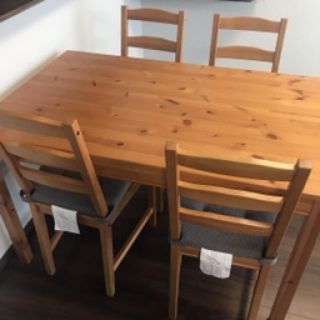 イケア(IKEA)のIKEA JOKKMOKK テーブル＆チェア4脚　nyako様専用(ダイニングテーブル)