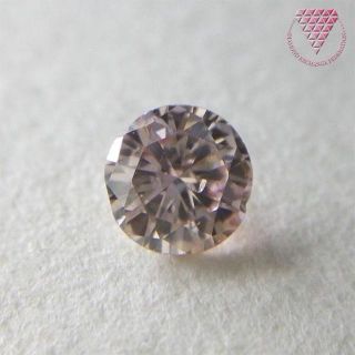 りんご様　0.252 ct F.L.Brown Pink  天然 ダイヤ(リング(指輪))