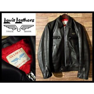 ルイスレザー(Lewis Leathers)のルイスレザー 666期 青羽タグ ドミネーター シングル UK レザーライダース(ライダースジャケット)