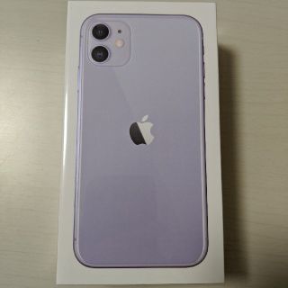 アイフォーン(iPhone)の【新品】iPhone11 パープル Apple版シムフリー64GB simフリー(スマートフォン本体)