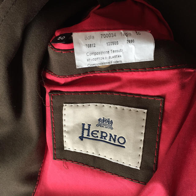 HERNO(ヘルノ)のヘルノ Herno イタリア製 トレンチコート 50 L 未使用 メンズのジャケット/アウター(トレンチコート)の商品写真