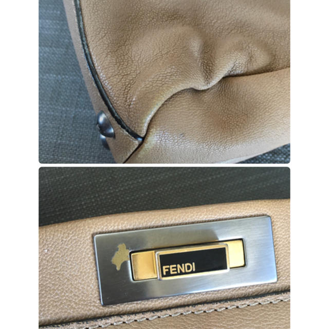 FENDI(フェンディ)のFENDI ピーカーブー　トープカラー　正規品 レディースのバッグ(ハンドバッグ)の商品写真