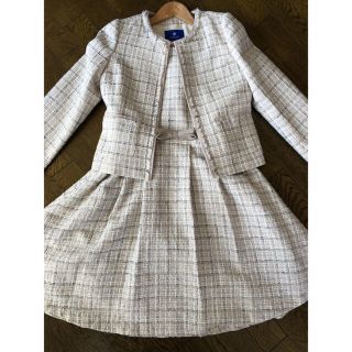 バーバリーブルーレーベル(BURBERRY BLUE LABEL)のブルーレーベルクレストブリッジ　フォーマルスーツ　ツイードセットアップ　(スーツ)