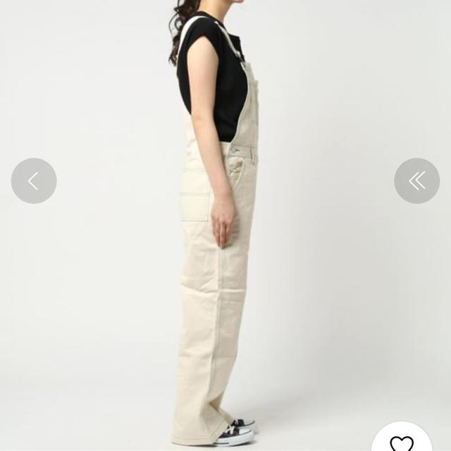 STUSSY(ステューシー)のstussy women オーバーオール　白 レディースのパンツ(サロペット/オーバーオール)の商品写真