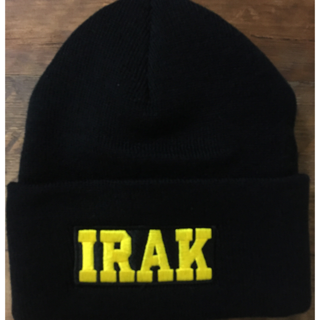 IRAK logo beanie black box logo supreme