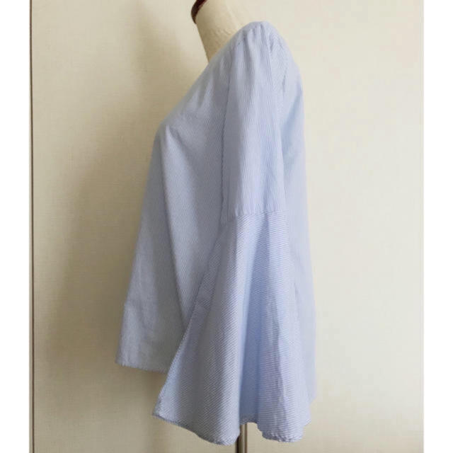 ZARA - ♡美品♡ZARA♡ベルスリーブストライプブラウス♡の通販 by love1526's shop|ザラならラクマ