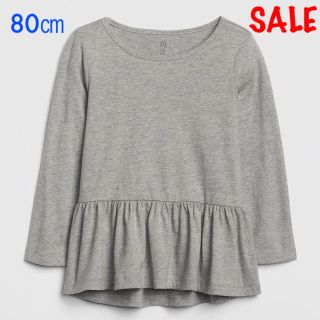 ベビーギャップ(babyGAP)のSALE『新品』babyGap チュニック丈 長袖Tシャツ 80㎝(Ｔシャツ)