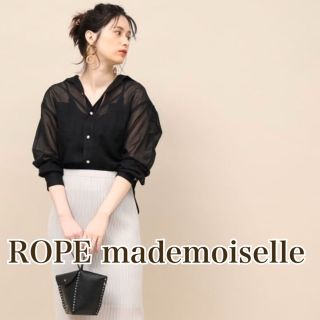 ロペ(ROPE’)の【美品】ロペマドモワゼル　シアーシャツ(シャツ/ブラウス(長袖/七分))