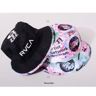 ルーカ(RVCA)の♡♡♡様専用RVCA ルーカ ALL OVER HAT 黒  バケハ (ハット)