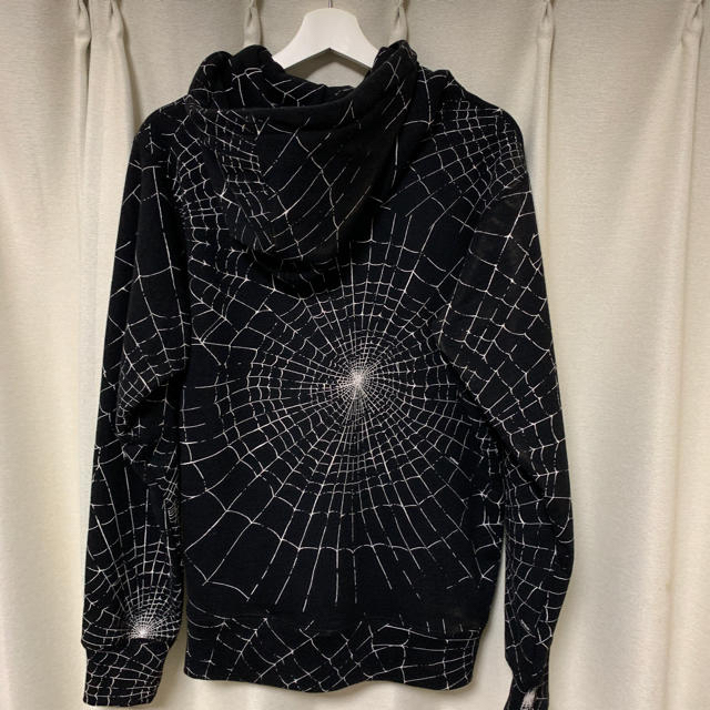 パーカーSupreme spider web hoodie 16fw M Black