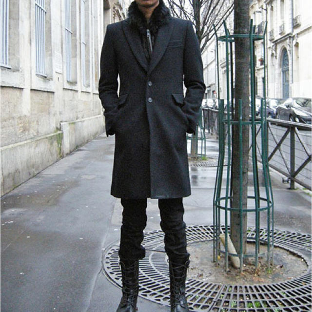 DIET BUTHCHER SLIM SKIN melton coat blk