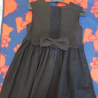 ベベ(BeBe)のBeBe 黒のワンピース 120cm(ワンピース)