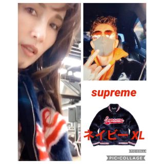 Supreme Faux Fur Varsity Jacket L キムタク着用