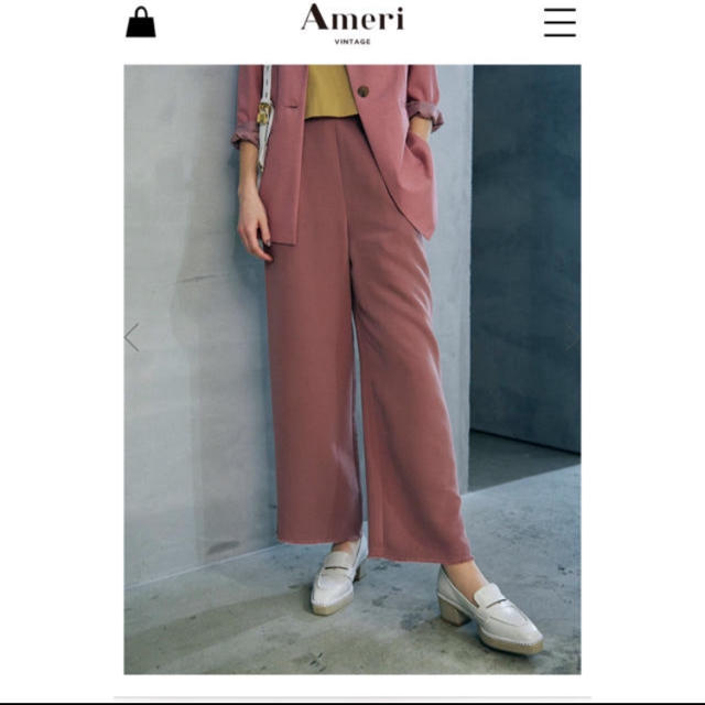 Ameri VINTAGE(アメリヴィンテージ)の★Ameri vintage★ TWILL BASIC PANTS レディースのパンツ(カジュアルパンツ)の商品写真