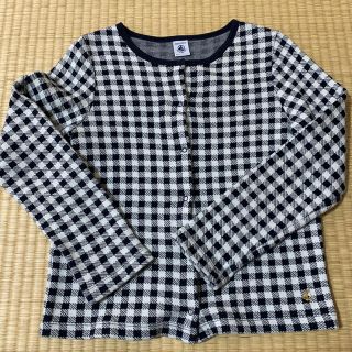 プチバトー(PETIT BATEAU)のプチバトー  カーディガン　140(カーディガン)