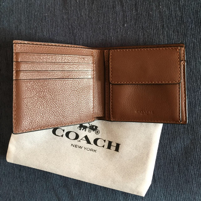 COACH - COACH メンズ二つ折り財布の通販 by サクラン's shop｜コーチならラクマ