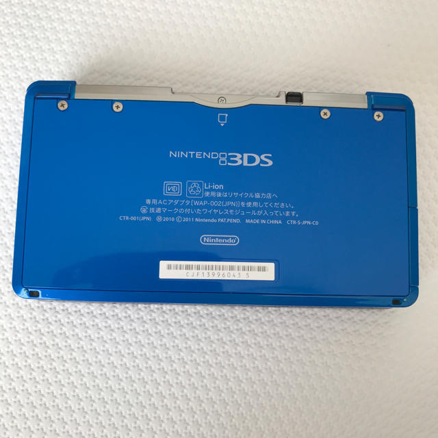 ニンテンドー3DS(ニンテンドー3DS)のNINTENDO 3DS コバルトブルー エンタメ/ホビーのゲームソフト/ゲーム機本体(携帯用ゲーム機本体)の商品写真