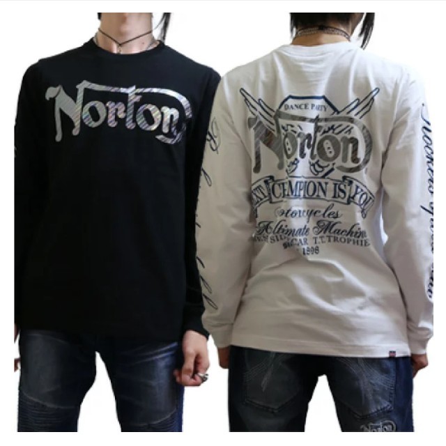 Norton(ノートン)のNorton ノートン 新品6589円→3990円ベア天オーロラロンT メンズのトップス(Tシャツ/カットソー(七分/長袖))の商品写真