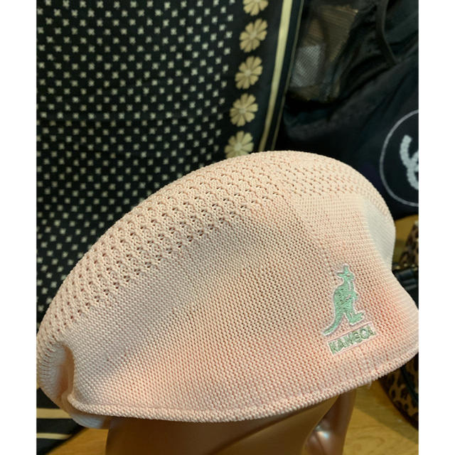 KANGOL(カンゴール)のカンゴール ベビーピンク メッシュハンチング♡新品未使用タグ付き レディースの帽子(ハンチング/ベレー帽)の商品写真