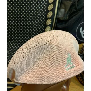 カンゴール(KANGOL)のカンゴール ベビーピンク メッシュハンチング♡新品未使用タグ付き(ハンチング/ベレー帽)