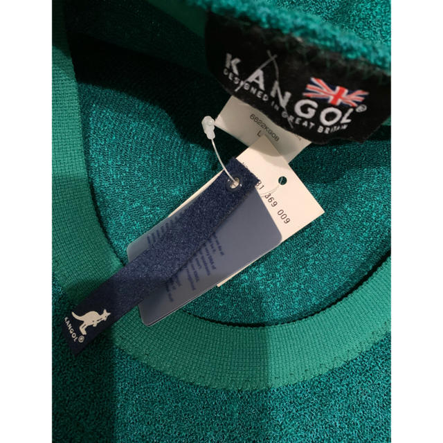 KANGOL(カンゴール)のカンゴール エメラルドグリーン パイル生地 ハンチング 新品未使用タグ付き レディースの帽子(ハンチング/ベレー帽)の商品写真
