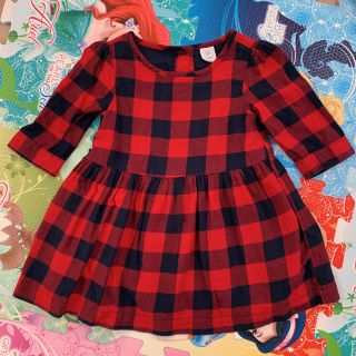 ベビーギャップ(babyGAP)の☆baby GAPチェックワンピース18〜24M☆(ワンピース)