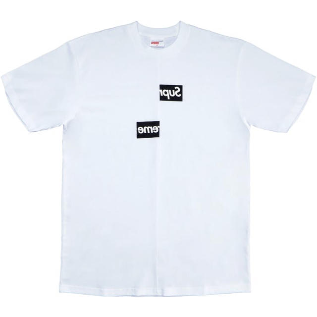 supreme cdg split box logo tee Tシャツ/カットソー(半袖/袖なし)