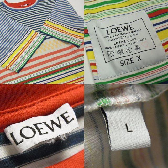 LOEWE(ロエベ)のロエベ メンズ #L 2018 SS ボーダー チェック柄 半袖 Tシャツ メンズのトップス(Tシャツ/カットソー(半袖/袖なし))の商品写真