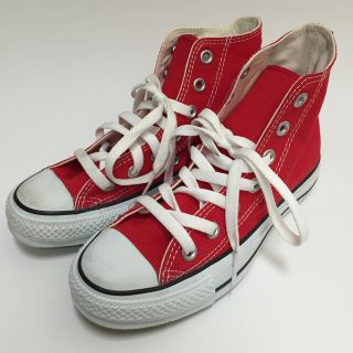 コンバース(CONVERSE)のコンバース ハイカット レッド US3(スニーカー)