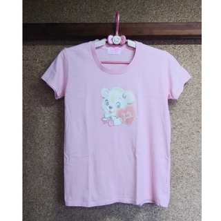 ナイルパーチ(NILE PERCH)のNILEPERCH ナイルパーチ ピンク 半袖 Tシャツ クマ(Tシャツ(半袖/袖なし))