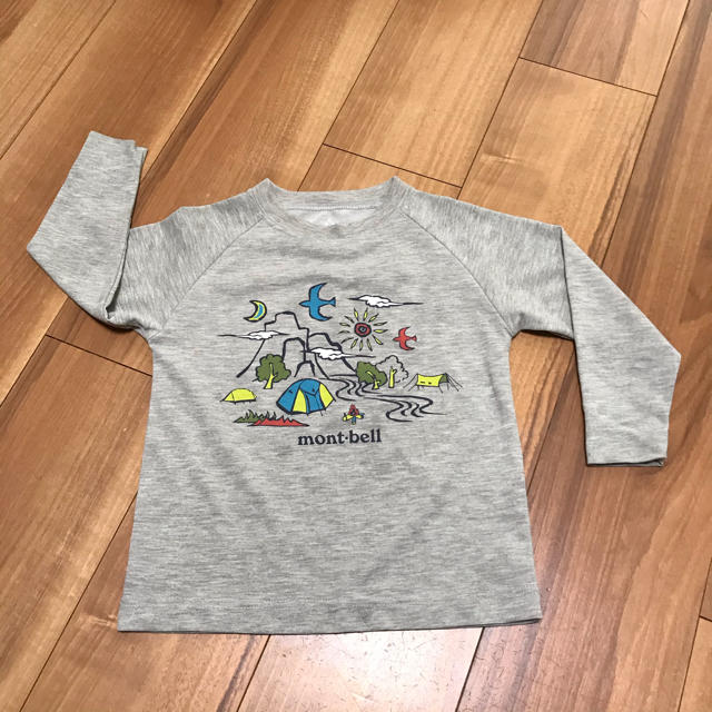 mont bell(モンベル)のmont-bell 長袖Tシャツ　100cm キッズ/ベビー/マタニティのキッズ服男の子用(90cm~)(Tシャツ/カットソー)の商品写真