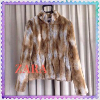 ザラ(ZARA)のZARA ファーコート(毛皮/ファーコート)