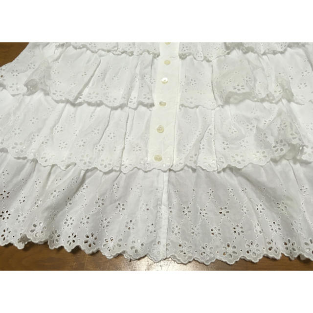 定価39,900円ピンクハウス五分袖ワンピース白エンブロイダリーレースチュニック