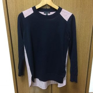 ジェイクルー(J.Crew)のJ CREW ストライプシャツニット(ニット/セーター)