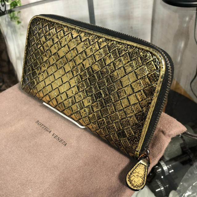 BOTTEGA VENETA 長財布 ゴールド-