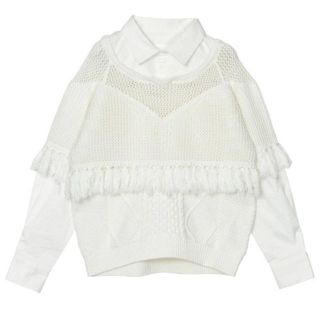 アメリヴィンテージ(Ameri VINTAGE)のSHEER DOCKING KNIT(ニット/セーター)