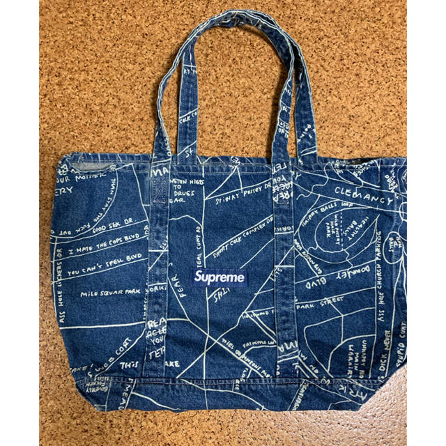 Supreme Gonz Map Denim Tote 2019SSカラー